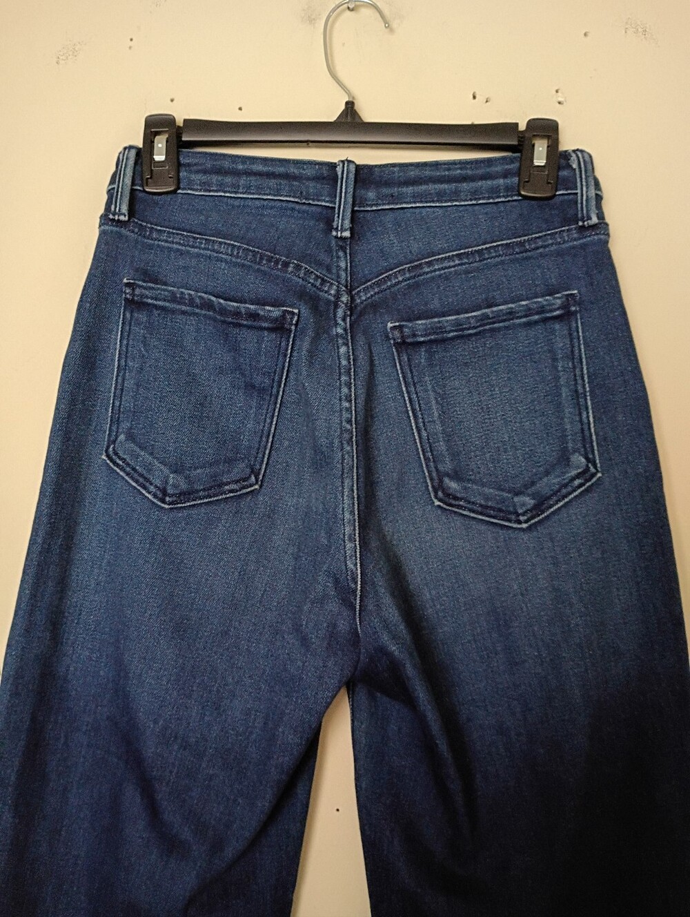 Just Black The Patch Pocket Wide Leg Dark Wash Jeans Size 27 - Picture 5 of 8